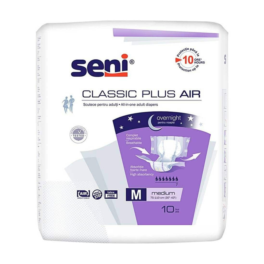 Підгузки для дорослих Seni Classic Plus Air розмір M, 10 шт